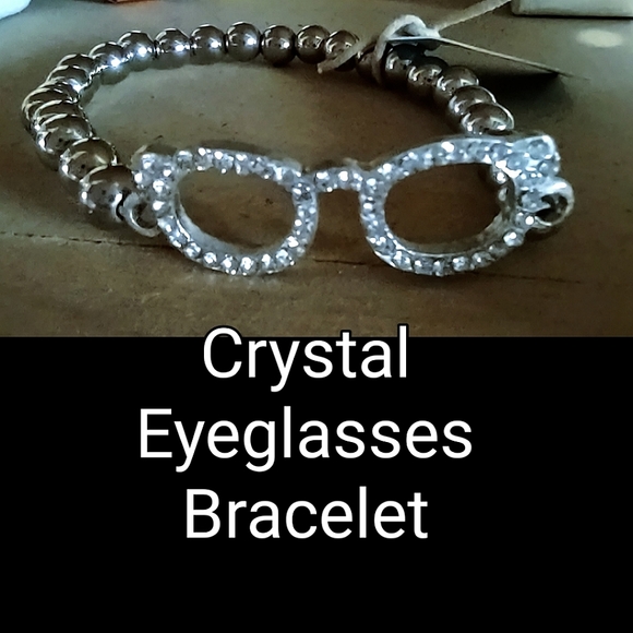 Crystal Eyeglasses Beaded Bracelet - Picture 8 of 10